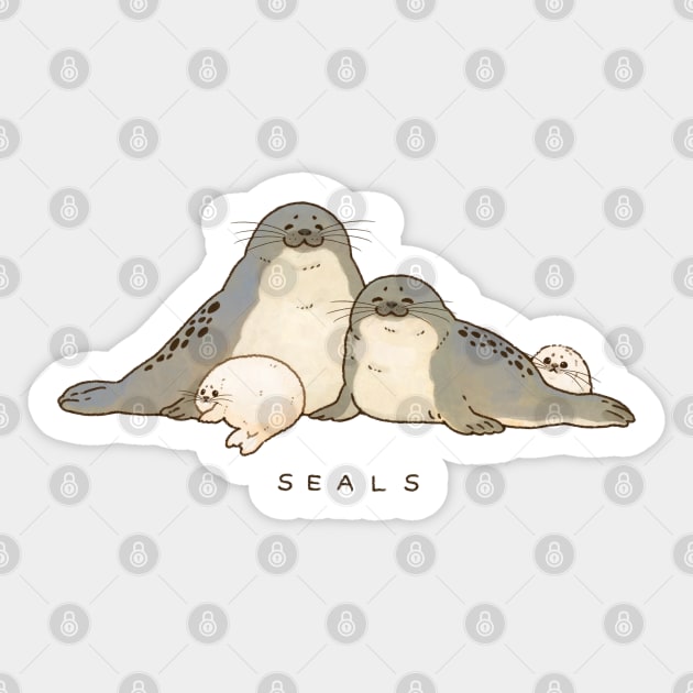 Ringed Seal Family Sticker by You Miichi